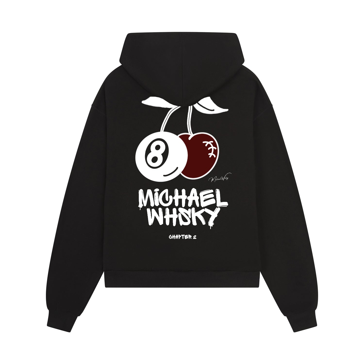 チ・チャンウク　パーカー チチャンウク チ・チャンウク ブラック ネームロゴ 前あきフード付き